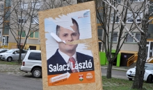Salacz lászló képviselőjelölt plakátja Kecskeméten