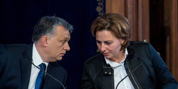 Orbán Viktor és Szemereyné Pataki Klaudia