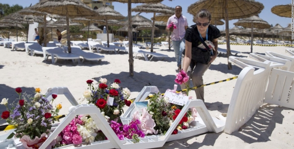 tunéziai tengerpart a terrortámadás után