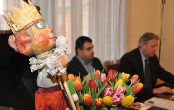 Zombor Gábor a kecskeméti tavaszi fesztivál bejelentésén